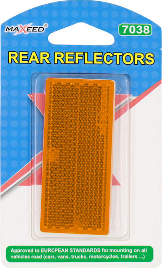 Maxeed Ανακλαστικα Αυτοκινητου Πορτοκαλι 68*30mm 2pcs 35024