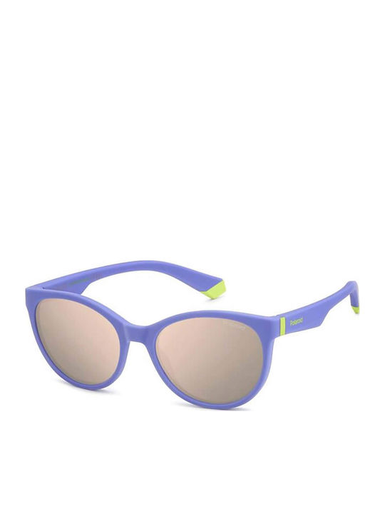 Polaroid Butterfly Kids Sunglasses with Polarized Purple Lens