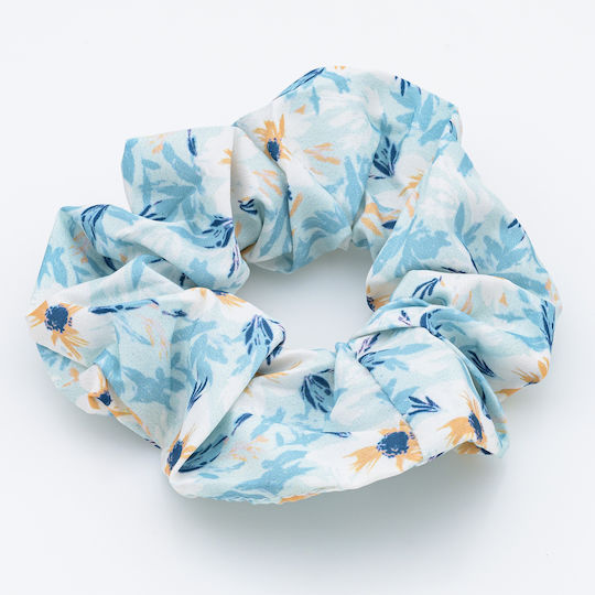 Florales Haargummi – Sommer-Looks - Blau