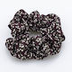 Floral Design Almond-burgundy Scrunchie