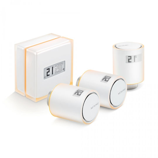 Complete Package Smart Thermostat 3 Netatmo Wi-Fi Thermostatic Radiator Heads