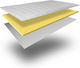 Ypnos Ανώστρωμα Memory Foam Ημίδιπλο Memory Foam Eμποτισμένο με Olive Oil & Αποσπώμενο Κάλυμμα 110x190x4εκ.