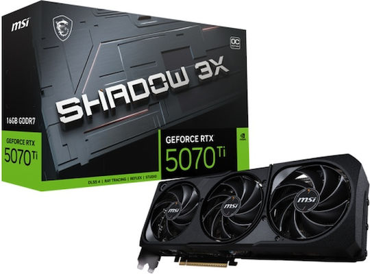 MSI GeForce RTX 5070 Ti 16GB GDDR7 Shadow 3X OC Видеокарта
