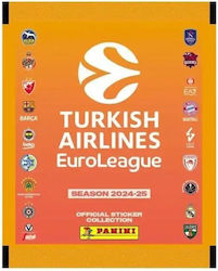 Autocolante Panini Euroleague 2024-2025 pentru Copii 3+ Ani 50 Bucăți