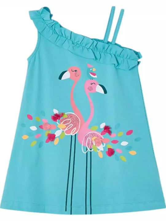 Kinderkleid Ärmellos Türkis