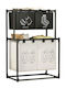 Laundry Basket Fabric 97x44x57cm Black