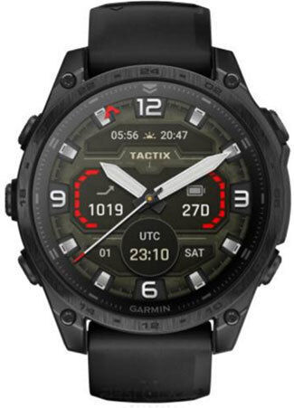 Garmin Tactix 8 AMOLED Titanium 47mm Αδιάβροχο Smartwatch με Παλμογράφο (Μαύρο)