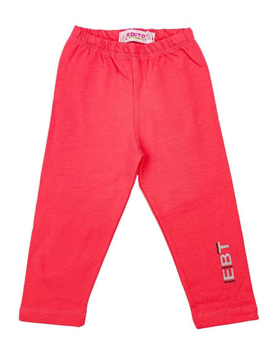 Kids Legging Capri Coral