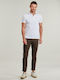 Herrenhosen Chino Elastisch in Schlank Passform Bungee Cord