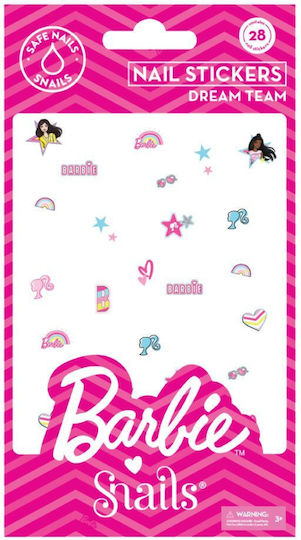 Snails Barbie Nail Stickers Magical Nail Stickers Dream Team 28pcs