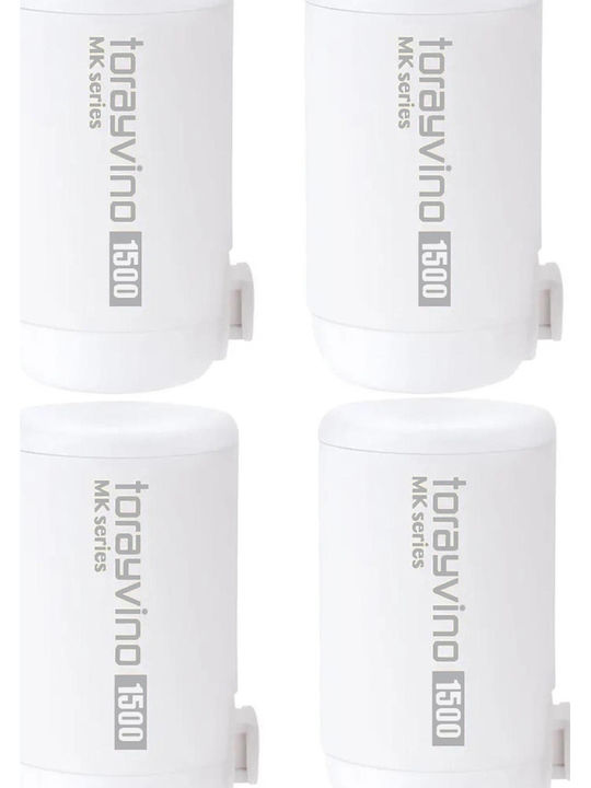 Toray Water Filter Replacement for Faucet made of Activated Carbon Torayvino MKC-EG 0.1 μm 4pcs
