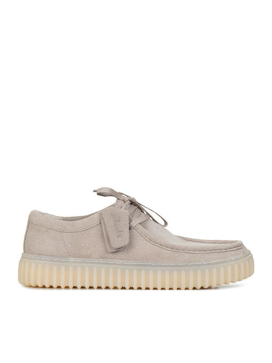 Clarks Torhill Lo Ανδρικά Μοκασίνια σε Γκρι Χρώμα
