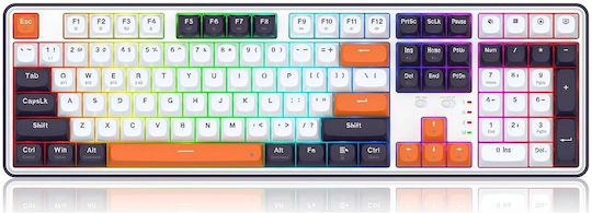 Redragon K689WBO-RGB-PRO Drahtlos Gaming Mechanische Tastatur 75% mit RGB-Beleuchtung (Englisch US) Wyvern