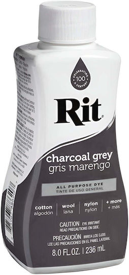 Rit Βαφή για Υφασμάτινα Παπούτσια CHARCOAL GREY 236ml