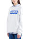 Classic Crew Lang Damen Sweatshirt White-Blue