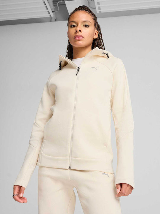 PUMA Evostripe Дамска Суитшърт Жакет Худи White
