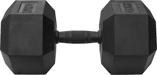 MegaFitness 97117 Βαράκι Εξάγωνο Λαστιχένιο 1 x 40kg