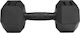 MegaFitness Dumbbell Hexagon Rubber 1 x 10kg