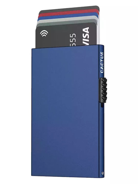 Portofel Barbati Cu RFID Albastru