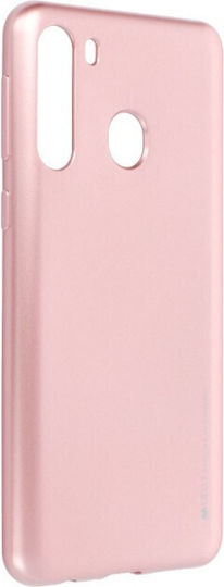 Galaxy Back Cover Ροζ Χρυσό (Samsung Galaxy A21, i-Jelly)
