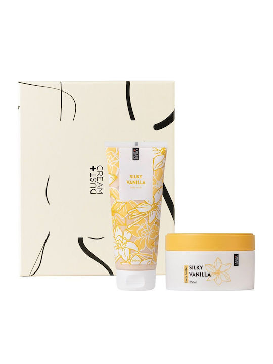 Dust+Cream Basic Line Set Îngrijire pentru Hidratare & Curățare corp 2buc