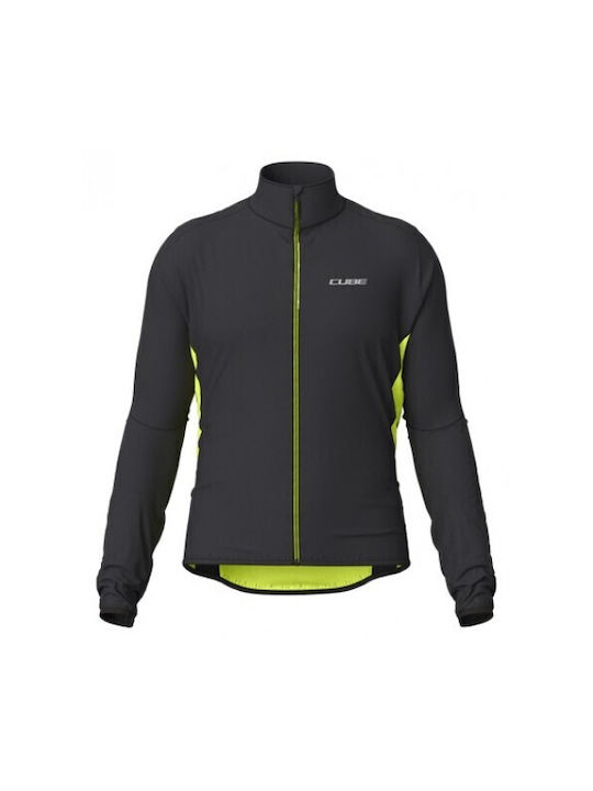 CUBE Waterproof Cycling Windbreaker Jacket Long sleeve Black