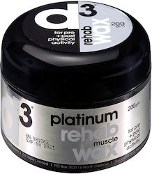 D3 Platinum Rehab & Recovery Wax Θερμαντική Κρέμα 200ml