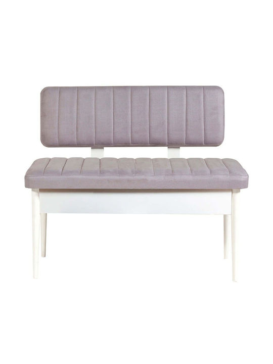 Vina Two-Seater Couch Light Gray-White 110x40x8...