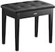 Vevor Piano Bench Keyboard Storage Padded Seat Wooden Vanity Library Stool