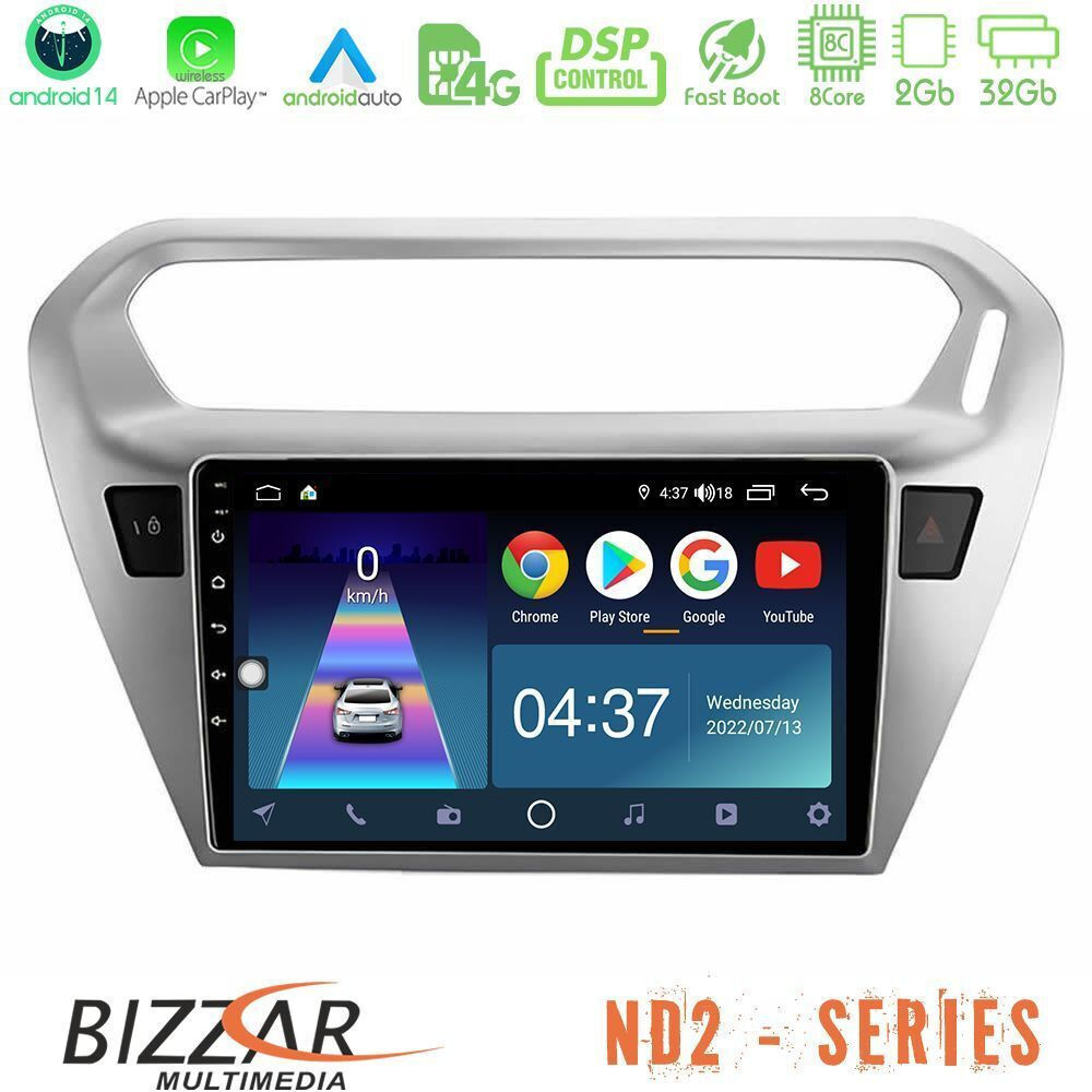 Android Radio Für Peugeot 301/Citroen Elysee - 9 Zoll Mit CarPlay