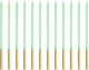 Two-tone Pistachio Candles 12pcs