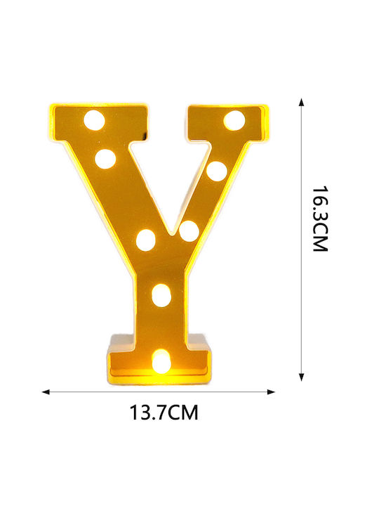 Tpster Dekorative Lampe Brief Gold