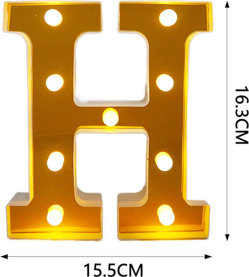 Tpster Dekorative Lampe Brief Gold