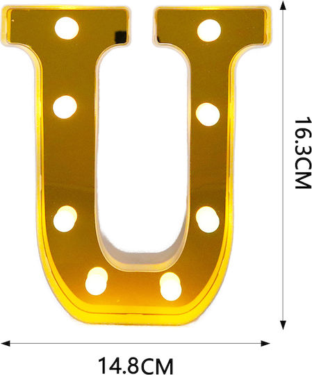 Tpster Dekorative Lampe Brief Gold