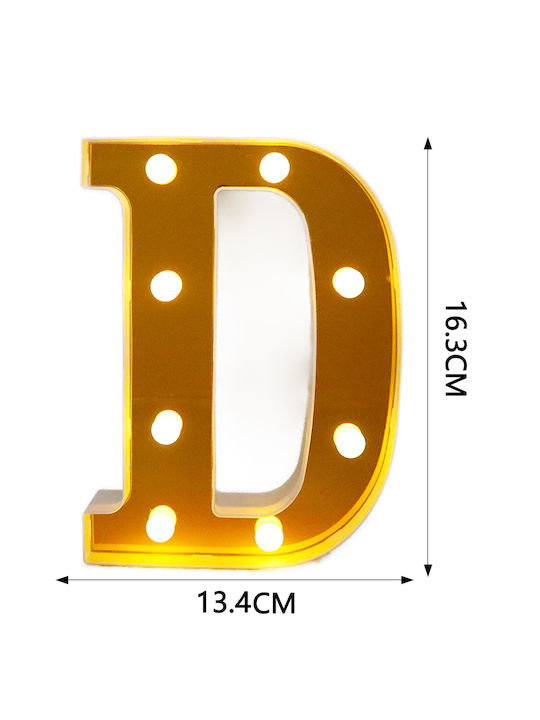 Tpster Lustră Decorativă Scrisoare Auriu