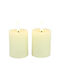 Atmosphera Decorative Lamp Wax Polish Ecru 2pcs