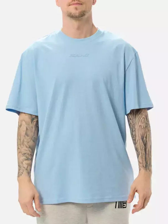 Retro T-shirt Light Blue, White