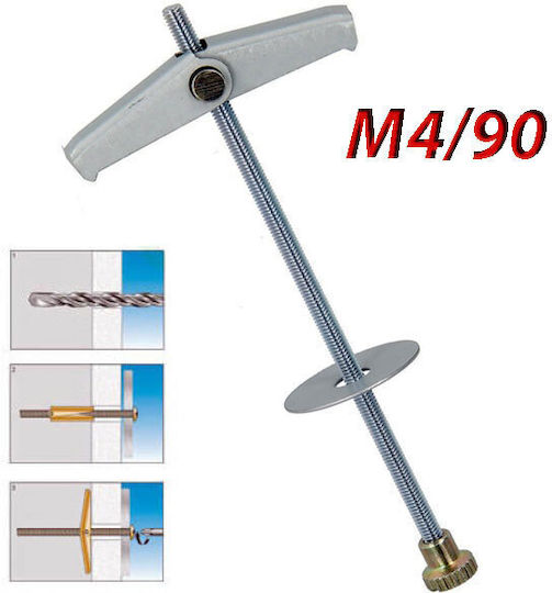 Tox Spagat Metal Drywall Anchors Screw M4/90 024100061