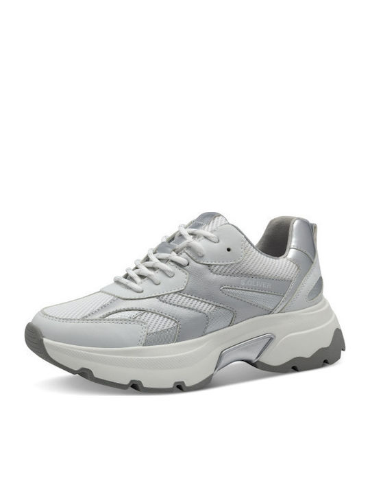 s.Oliver Damen Anatomisch Sneakers White / Silver