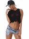 Damen Bluse Black