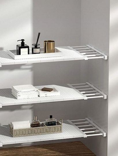 Floor Bathroom Shelf Plastic White