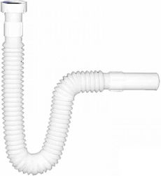 Bonomini Plastic Sink Siphon Flexible White