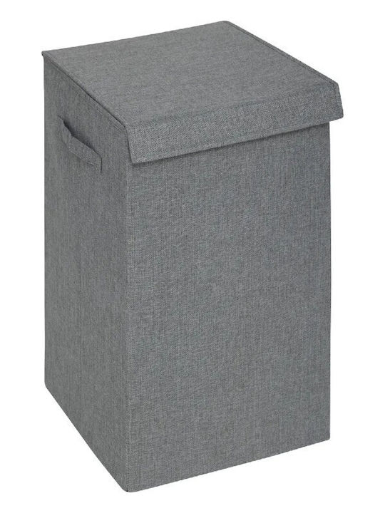 5Five Fabric Laundry Basket 74lt with Cap 37x36.5x60cm Gray
