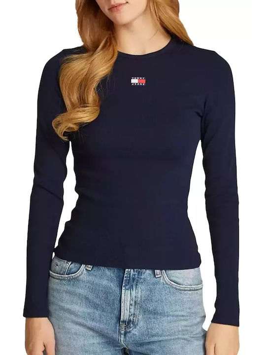 Tommy Hilfiger Дамска Памучна Блуза с Дълъг Рък...