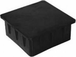 Quadratische Hohlprofilkappen IBFM Kunststoff Schwarz 598 80 mm