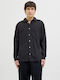 Long-sleeved Linen Shirt Black