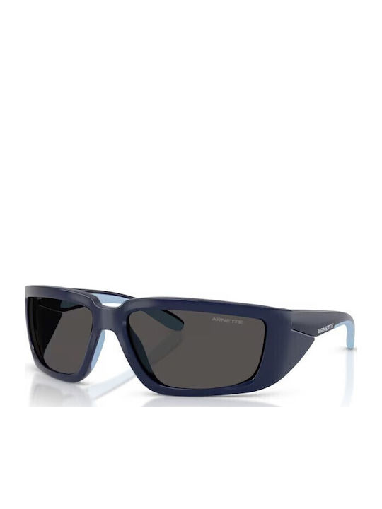 Arnette Taggit Men's Sunglasses with Blue Plastic Frame and Gray Lens