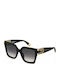 Furla 0700 Damen Sonnenbrille mit Schwarz Kunststoff Gestell FU878 0700