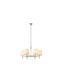 Eurolamp Πολυέλαιος Ασημί 144-47018