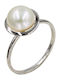 Roloi Kaliamanis Damen Ring mit Perlen aus Weißgold 14K